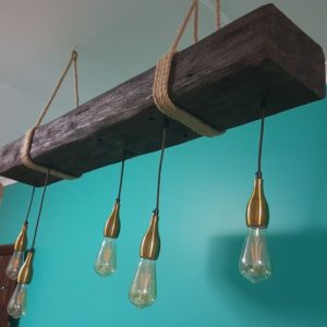 Sleeper Pendant Light - Faux Beams
